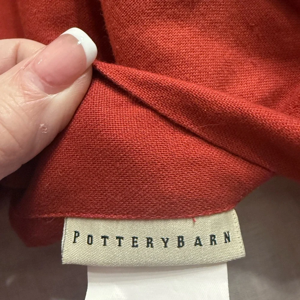 Pottery Barn Paisley Pillow Cover - Red, Green, Yellow - Picture 5 of 5